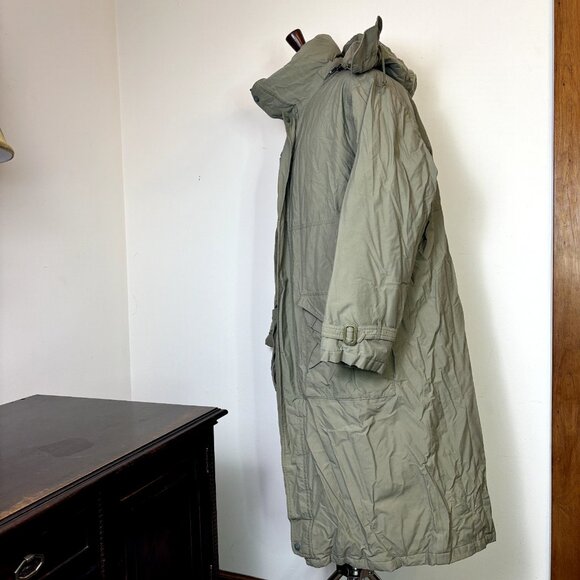 Eddie Bauer Gore-Tex Size L Men Green Goose Down Hooded Puffer Coat Jacket Parka - Picture 1 of 14